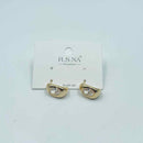 Rosanna Earrings Oval Diamond Stud Gold