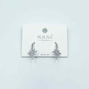 Rosanna Earrings Drop Diamond Stars Silver