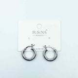 Rosanna Earrings Classic Silver Hoops