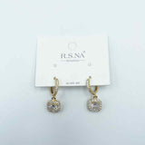 Rosanna Earrings Diamante Fashion Drop Gold