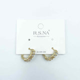 Rosanna Earring Fashion Diamond Hoop Gold