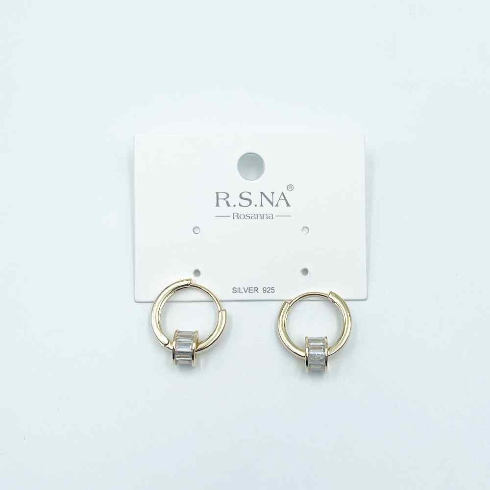 Rosanna Earrings Double Circle Gold