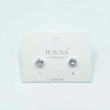 Rosanna Earrings Small Diamond Stud Silver
