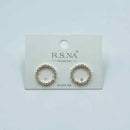 Rosanna Earrings Diamond Circle Gold