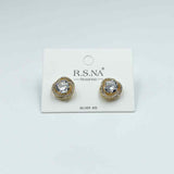 Rosanna Earrings Stunning Diamante Gold Stud
