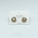 Rosanna Earrings Stunning Diamante Gold Stud