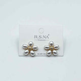 Rosanna Earrings Pearl Flower