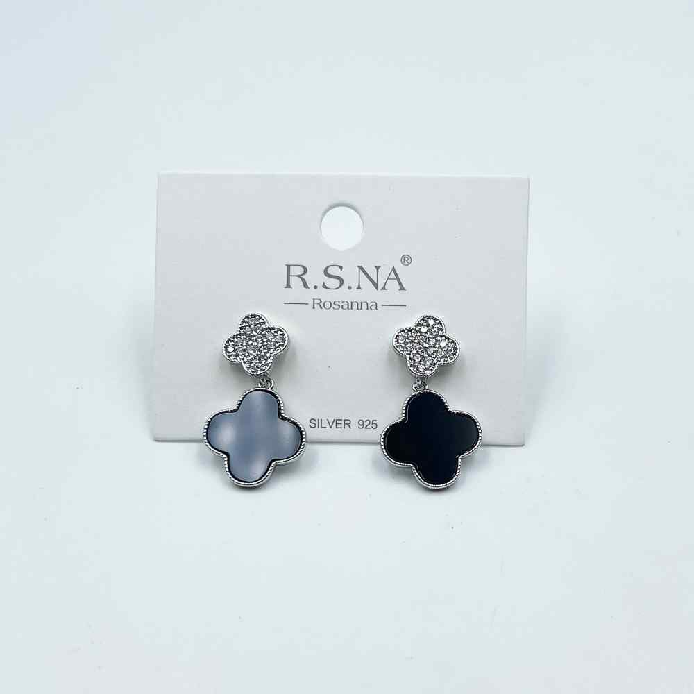 Rosanna Earring Celtic Black/Silver