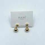 Rosanna Earrings Drop Sphere Gold