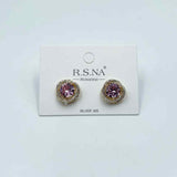 Rosanna Earrings Stunning Diamante Gold Stud