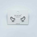 Rosanna Earrings Silver Heart Stud