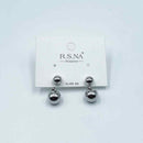 Rosanna Earrings Drop Sphere Silver