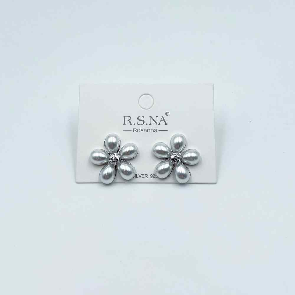 Rosanna Earrings Pearl Flower