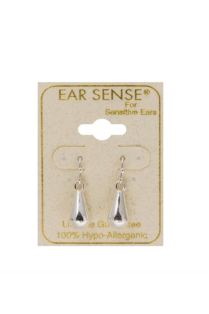 EarSense Teardrop Silver French Hook