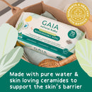 GAIA Natural Baby Water + Ceramides Biodegradable Wipes 70pk