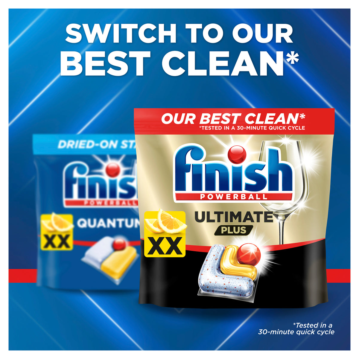 FINISH Quantum Dishwasher Tabs Lemon 90pk