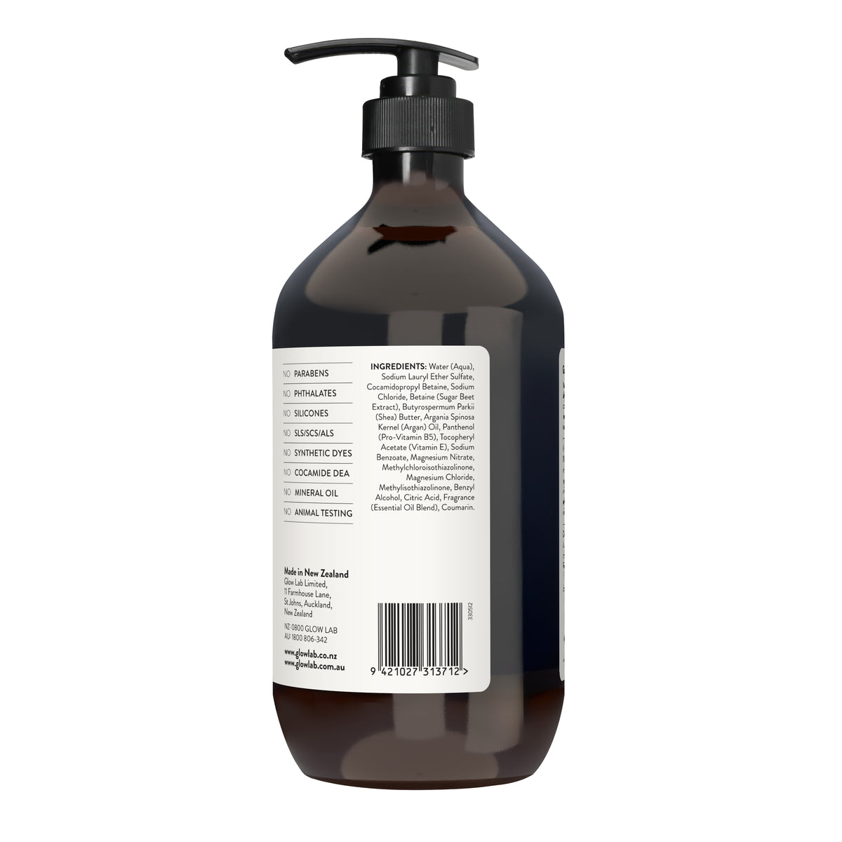 GLOW LAB Body Wash Vanilla Bean & Coconut 900ml