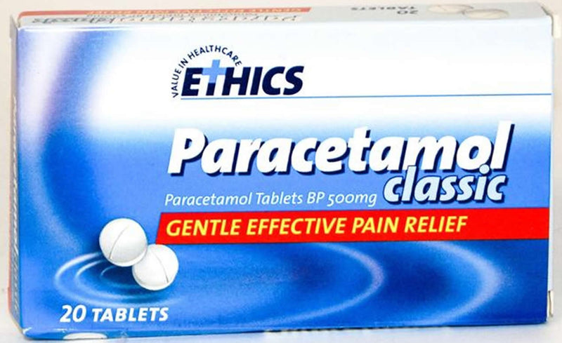 ETHICS Paracetamol 500mg 20 RS tab  limit 5  (govt reg)