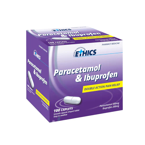 Ethics Paracetamol & Ibuprofen 100s Limit 1 per transaction