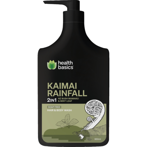 Health Basics Kaimai Rainfall 2n1 Body Wash 950ml