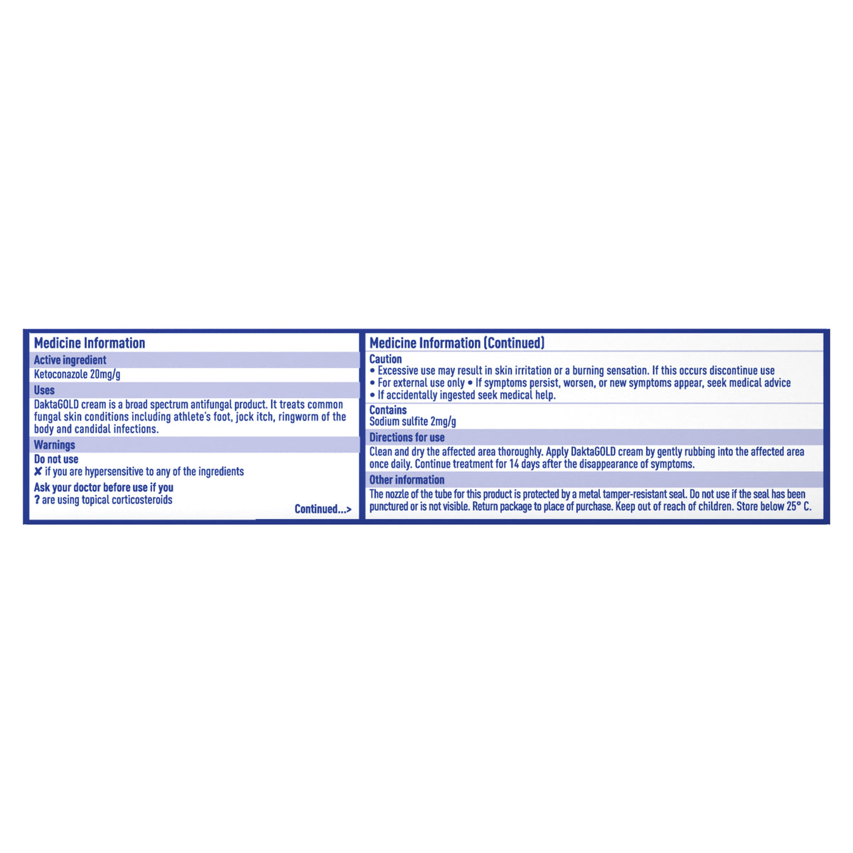 DaktaGOLD Cream 30g