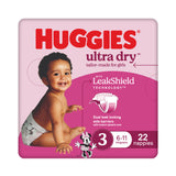 Huggies Ultra Dry Nappies Girl Size 3 (6-11kg) 22 Pack