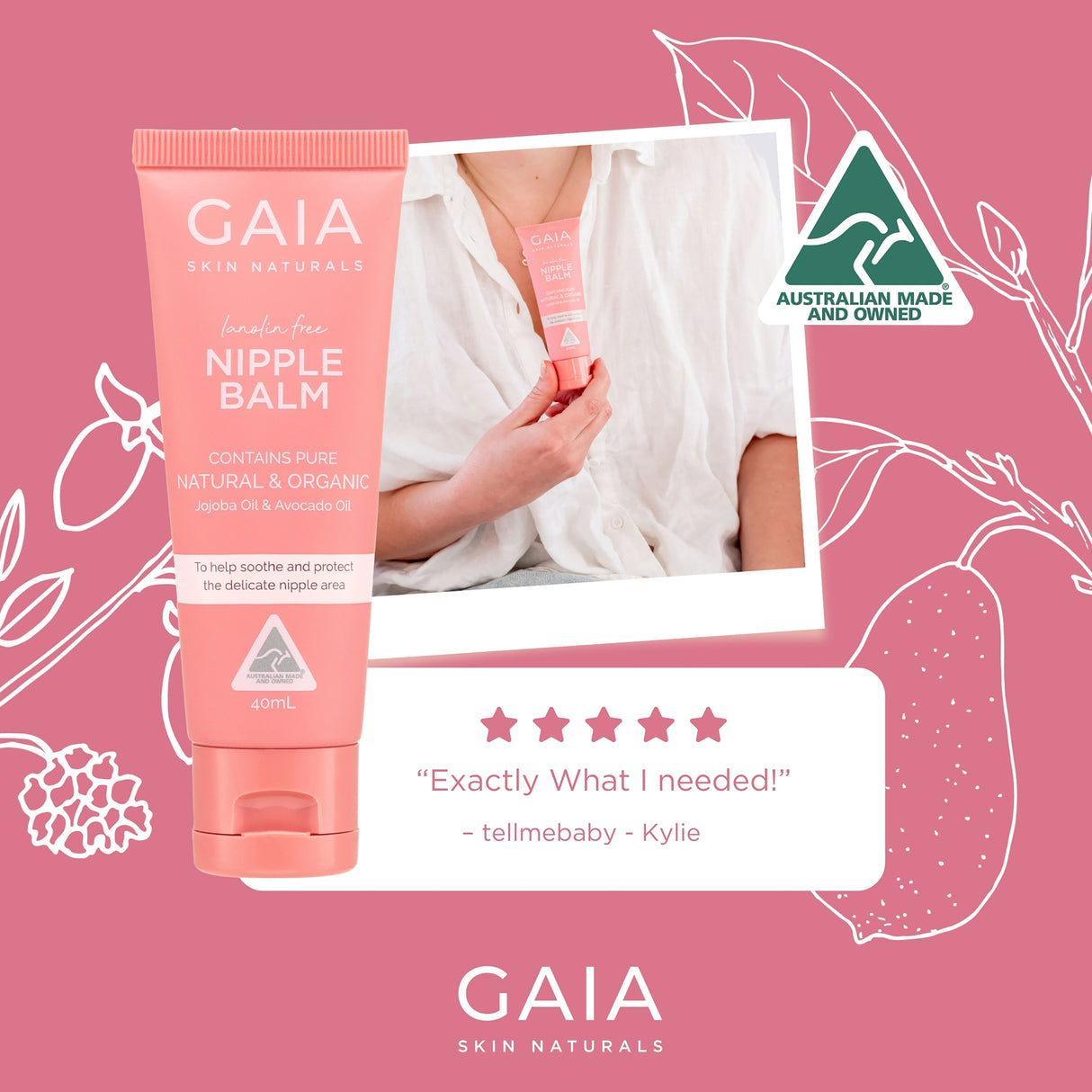 GAIA Skin Naturals Nipple Balm 40ml