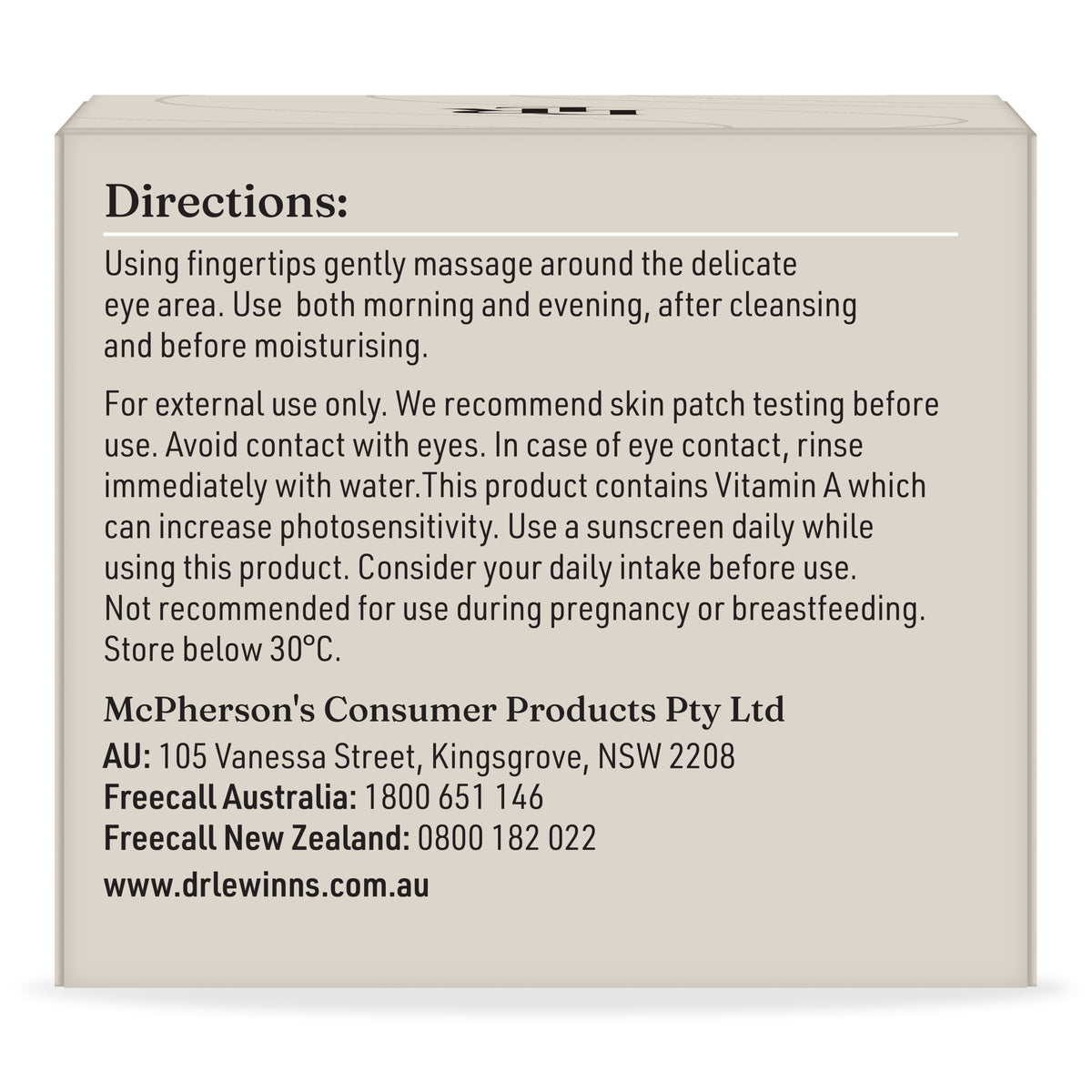 Dr. LeWinn's Private Formula Firming Eye Cream 30G