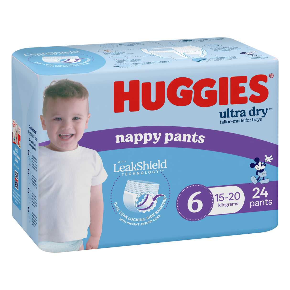 HUGGIES N/Pant Hug Jr Sz6 Boy 24pk