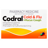 Codral Cold & Flu + Mucus Cough Capsules 24 Pack
