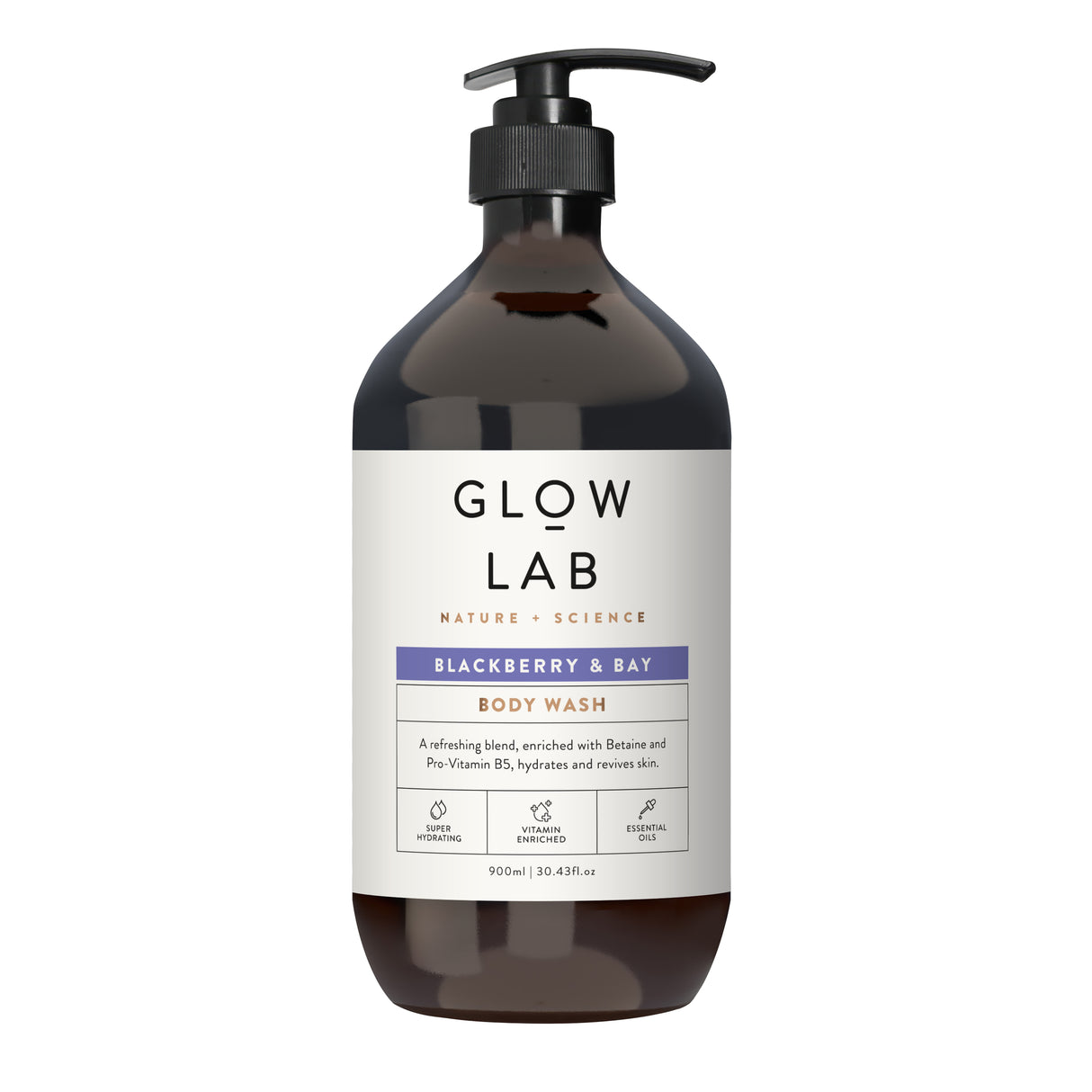 Glow Lab Body Wash Blackberry & Bay 900ml