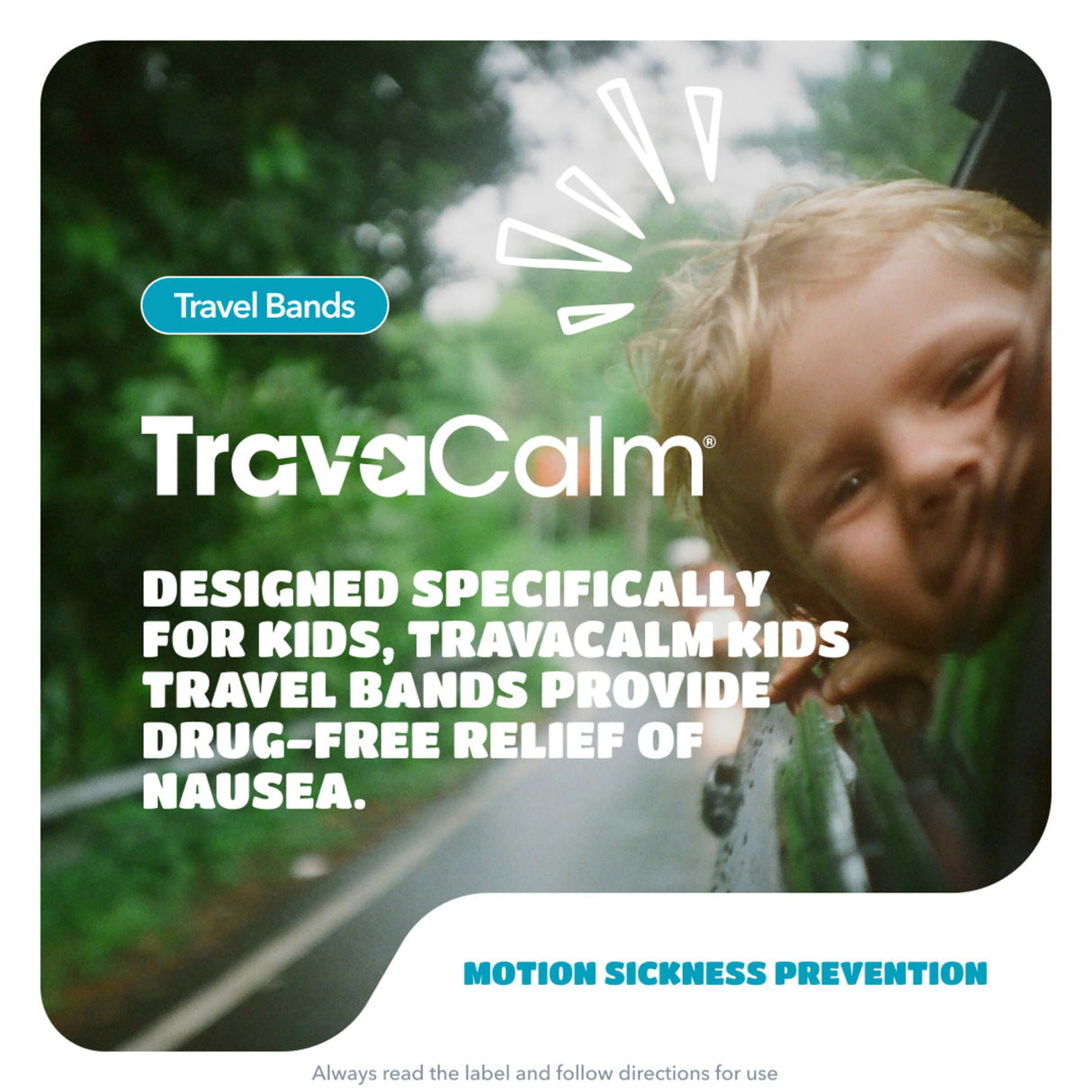 TRAVACALM Kids Nausea Cntrl Band 1pr