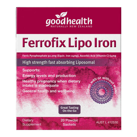 Good Health Ferrofix Lipo Iron 2g 20Pack