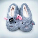 Fuzzy by HB&Co Animal Slippers Size S 1pr