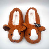 Fuzzy by HB&Co Animal Slippers Size M 1pr