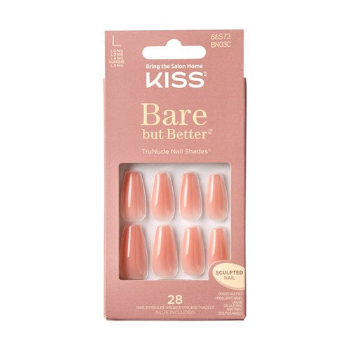 KISS Bare But Better Nails Peach 28s