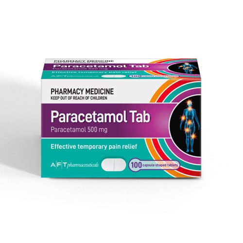 AFT Paracetamol Tablets 500mg 100 Pack