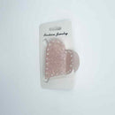 Pink Heart with Pearls Hair Clip