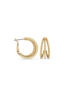 EarSense 3 Bar Hoop Gold