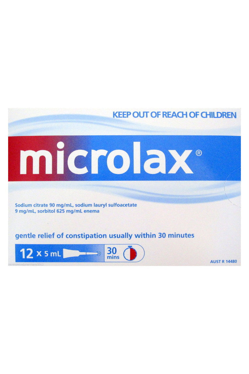 MICROLAX Micro enemas 5ml 12pk