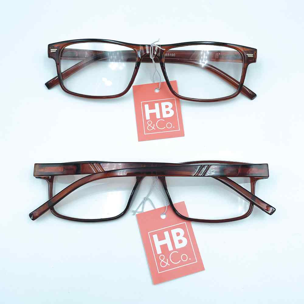 HB&Co Classic Reading Glasses +3 Brown