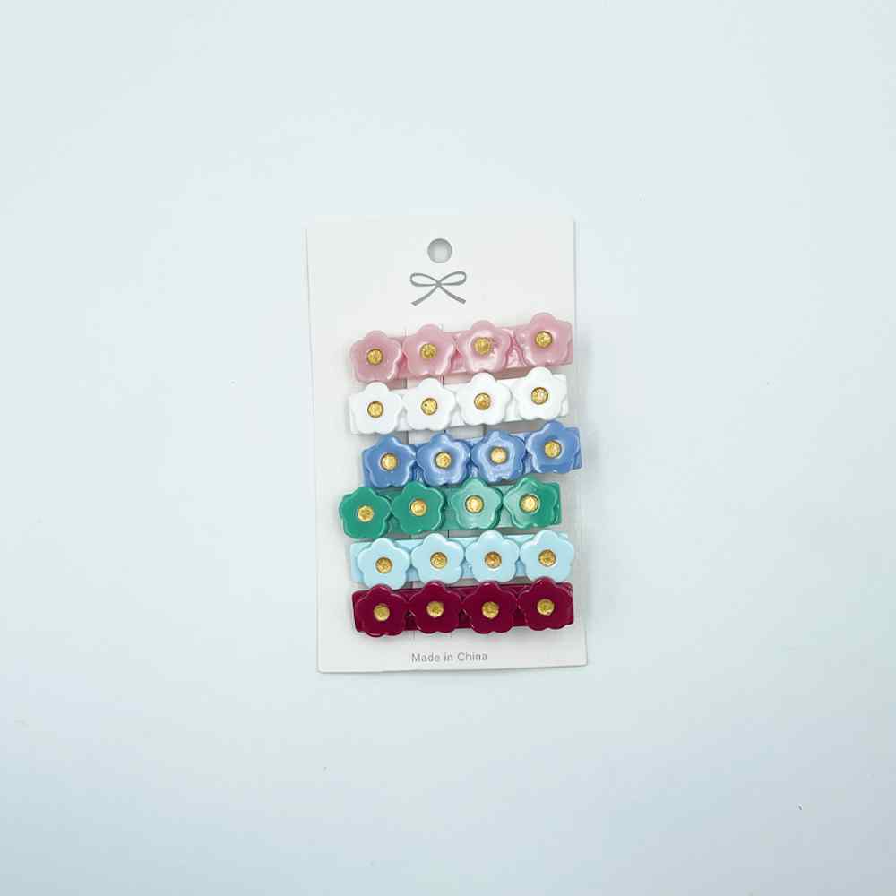 Hair Clip 5pack Flowers