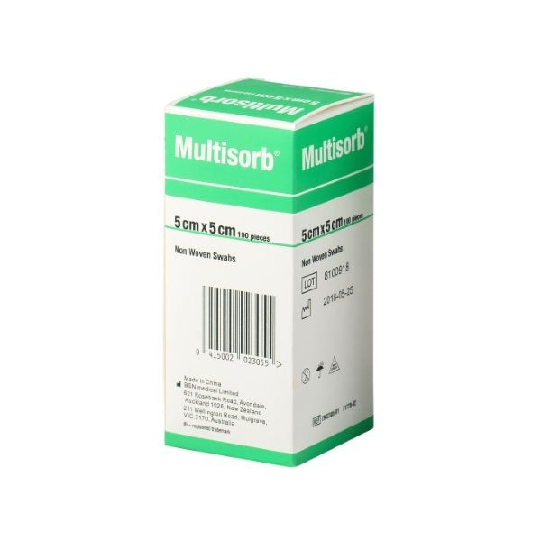 Multisorb Camo Example MULTISORB N/W Swab 5x5cm 100/box