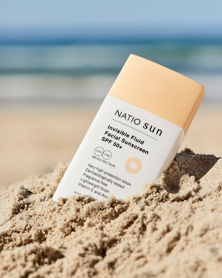 Natio Invisible Fluid Facial Sunscreen SPF 50+ 60ml