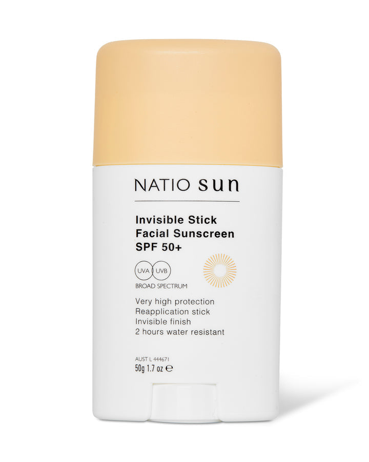Natio Invisible Stick Facial Sunscreen SPF 50+ 50g