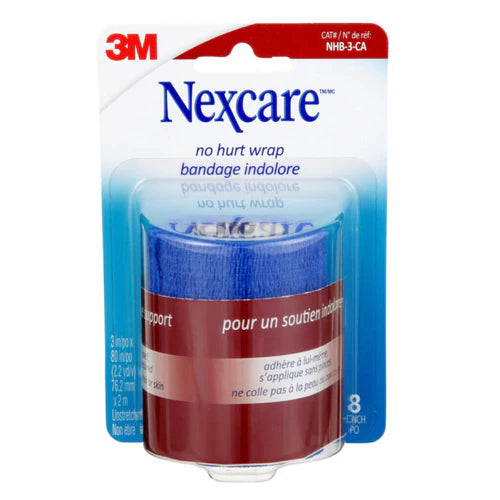 Nexcare No Hurt Wrap 75mmx2m Blue