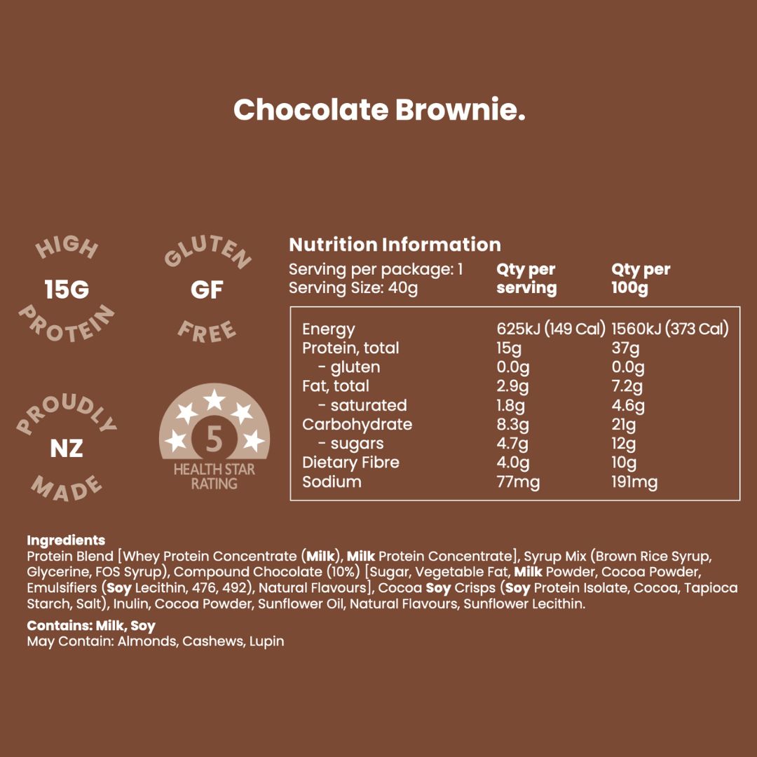 Nothing Naughty Protein Bar 40 g - Chocolate Brownie