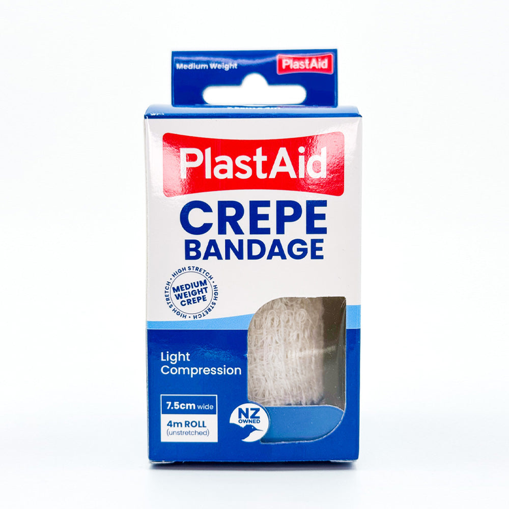 Plast-Aid Crepe Bndg 7.5cm x 4m