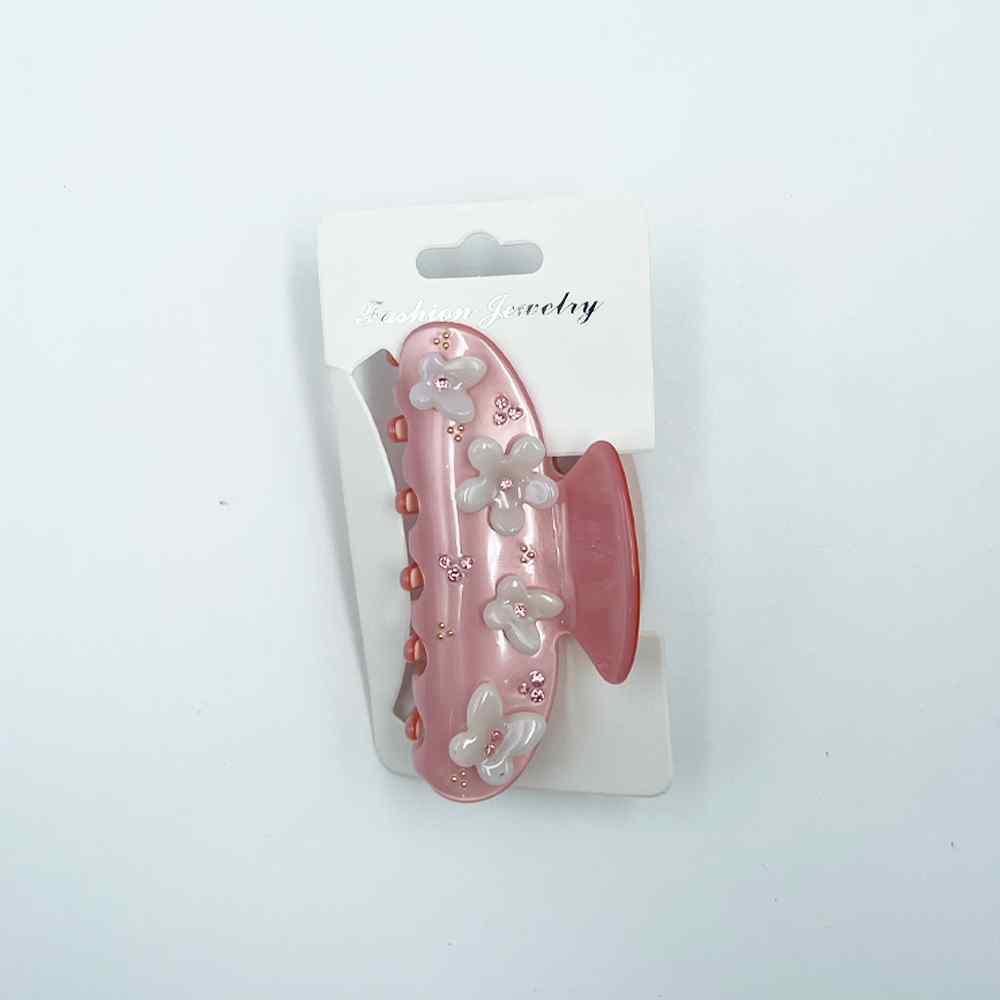 Claw Clip with Flowers Assorted