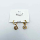 Rosanna Earrings Fashion Drop Diamante Gold